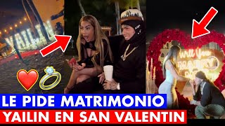 TEKASHI SORPRENDE A YAILIN EN SAN VALENTIN LE PROPONE MATRIMONIO [upl. by Nnaaras]