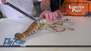 How to Clean a Florida Spiny lobster with Cod amp Capers Seafood [upl. by Hamil872]