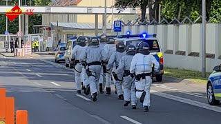 Großeinsatz in der Ankereinrichtung Geldersheim [upl. by Sirk786]