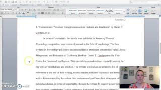 Annotated Bibliography Sample [upl. by Geller]