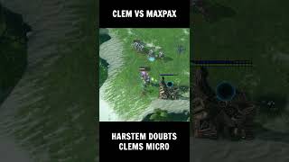 CLEMS INSANE MICRO RESPONSE TO HARSTEMS CALL OUT sc2 [upl. by Nisen723]