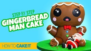 How To Make A Gingerbread Man Cake by La Casa Dolce  How To Cake It Step By Step [upl. by Leahcin]