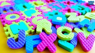 ABC SongABC Party  Learn the ABC Alphabet  Colors with squishy colorful puzzleLearn alphabets [upl. by Royd700]