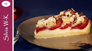 Zwetschgenkuchen mit Pudding und Streusel  Zubereitung mit TM  leicht und lecker [upl. by Dinah705]