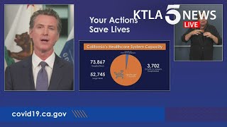 Coronavirus CA records 46000 new cases over 2 weeks as hospitalizations rise 16 says Gov Newsom [upl. by Aivax337]