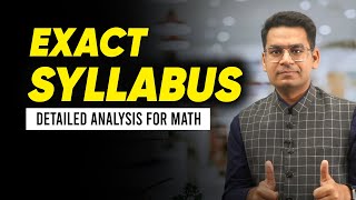 Exact Math Syllabus for JEE Main 2024  In Depth Analysis  Must Watch  Anup Sir [upl. by Nannette713]