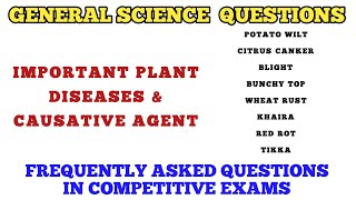 Important PlantCrop Diseases Frequently Asked in Competitive Exams plantdiseases [upl. by Layman]