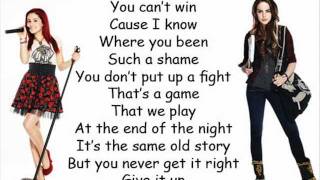 victorious give it up lyrics [upl. by Anirtik882]