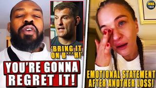 Jon Jones GETS REALLY MAD after Stipe Miocic calls him a BTCH Kowalkiewicz on her loss Aspinall [upl. by Sikes323]