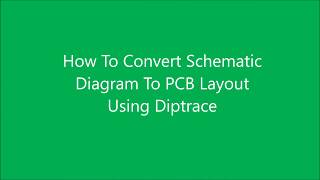 How To Convert Schematic Diagram To PCB  Diptrace  UrduHindi [upl. by Gal]