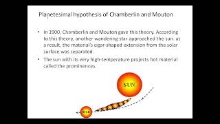 Planetesimal hypothesis of Chamberlin and MoutonNTAUGCNET AND ALL SET [upl. by Rodrique451]