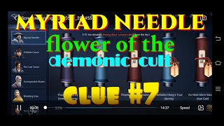 MIR4  MYRIAD NEEDLE  FLOWER OF THE DEMONIC CULT CLUE 7  MYSTERY QUEST UNLOCK 2022 [upl. by Sucul]