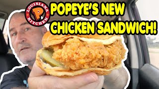 Popeyes Crispy Golden BBQ Chicken Sandwich Review [upl. by Helli]