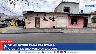 Dejan posible maleta bomba afuera de una vulcanizadora [upl. by Clemence]