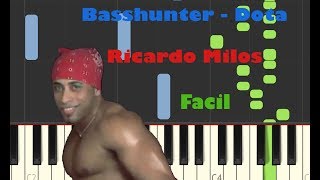 Basshunter  DotA  Ricardo Milos Song  Piano Tutorial [upl. by Eirok26]