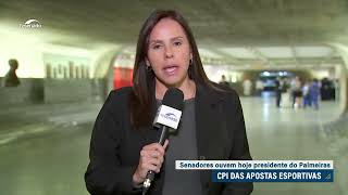 CPI das Apostas Esportivas ouve a presidente do Palmeiras Leila Pereira nesta quartafeira 5 [upl. by Doraj]