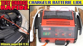 lidl chargeur de batterie ultimate speed ulg 12 test charge rapide voiture battery charger [upl. by Orimar]