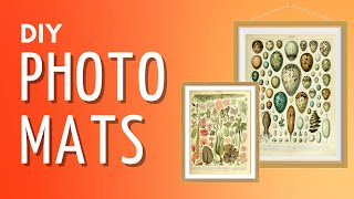 How to Mat and Frame a Picture  Cheap and Easy DIY [upl. by Buyers599]