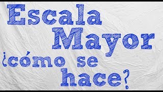 Como se hace la escala mayor  Estructura  Tonalidad [upl. by Ahtanamas]