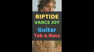 Riptide Guitar Tab Notes  Vance Joy [upl. by Yreffeg240]