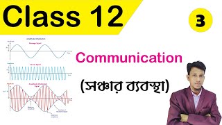 Communication System Class 12 Part 3 In Bengali AM  Bandwidth  Class 12 Modern Physics In Bengali [upl. by Lauro217]