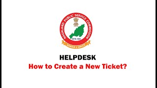 HELPDESK  How to Create or Open a New Ticket [upl. by Chlori]