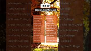 Top 30 Liberal Arts Colleges 2024 [upl. by Negroj]