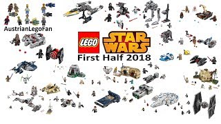 Lego Star Wars First Half 2018  Compilation of all Sets  Lego Speed Build Review [upl. by Matti]