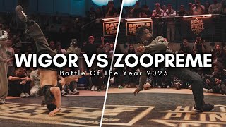 Bboy Wigor vs Bboy Zoopreme  Battle Of The Year 2023 [upl. by Collyer]