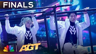 AIRFOOTWORKS Defies Gravity With JawDropping Acrobatics  Finals  AGT 2024 [upl. by Ayotak]