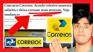 Correios fecha acordoreestruturação Absurda Salário final Médio até 14 Mil Concurso Correios [upl. by Llertnek]