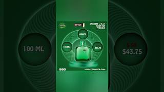 Lacoste Perfume Product Manipulation design for social media marketing smm graphicdesign shorts [upl. by Gusba]