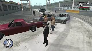 GTA SA  Ballas Vs Vagos Gang Warfare  Ocean Docks PC [upl. by Yhtuv]