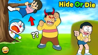 Hide Or Die Challenge 😱  Funny Game [upl. by Nykal260]