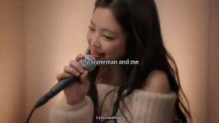 Jennie  Snowman Cover English Lyrics [upl. by Kin]