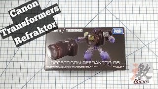 Transformers x Canon Camera Decepticon Refraktor R5 G1 Reflector  UNBOXING [upl. by Bohannon]