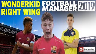 3 Best Wonderkid Right Wingers In Football Manager FM19 [upl. by Fechter814]