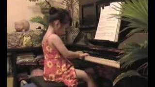 Valse Favorite Piano Mozart by a 5 Year Old Pianist [upl. by Ermengarde13]