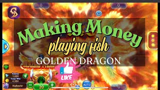 Playing Online Fish Game  Clown Room 🐠 Golden Dragon 💵💰 [upl. by Nylloc]