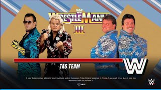 The Dream Team vs The Fabulous Rougeau Brothers WrestleMania 3 WWE 2K24 [upl. by Yvor]