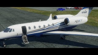 XPLANE 1210  CITATION X NASCAR TOUR ATLANTA TO LAS VEGAS LEG 3 [upl. by Dibri]