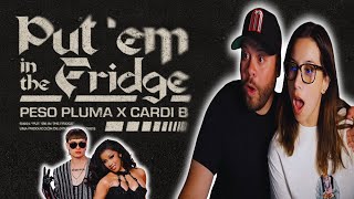 PESO PLUMA x CARDI B  PUT EM IN THE FRIDGE  REACCION [upl. by Ednihek292]