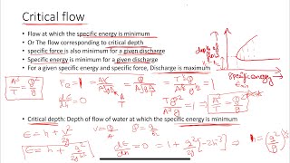 Open channel flow  Most critical sections of channels  specific energy curve flow through hump [upl. by Ross]