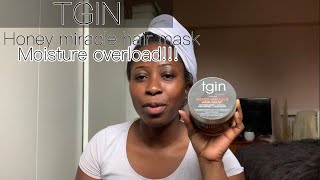 First impression of the TGIN honey miracle hair mask [upl. by Sheffy175]