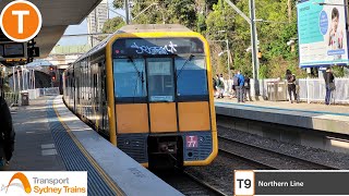 Sydney Trains T77  T18 T set Tangara train ride from West RydeMeadowbank [upl. by Ariday]