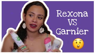 ¿CUÁL ES EL MEJOR DESODORANTE ANTITRANSPIRANTE GARNIER BIO CLINICAL VS REXONA 🧐 [upl. by Phio420]