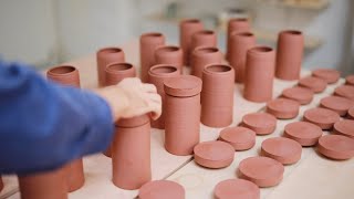 How to Make Lidded Jars on the Potters Wheel — Narrated Version [upl. by Legge]