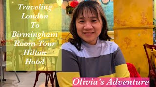 Traveling From London To Birmingham Room Tour Hilton BirminghamOlivia’s Adventure [upl. by Abramson]