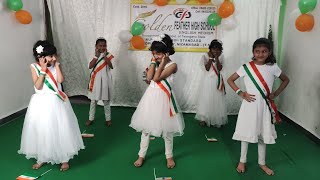 Vande Mataram dance performance by kids  GOLDEN FEATHER HIGH SCHOOL NIZAMABAD [upl. by Ynoyrb399]