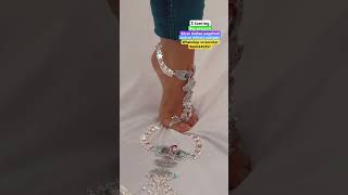 New designer 5 toering big peacock silver dulhan pag phool with 70 discount jewellery ytshorts [upl. by Harshman]